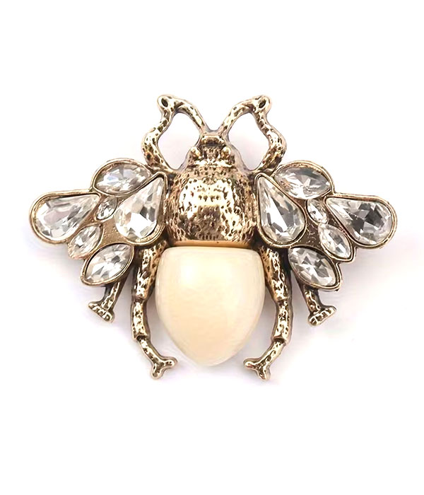 Retro bee brooch