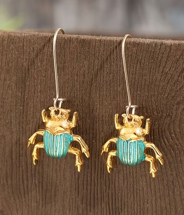 Beetle earring