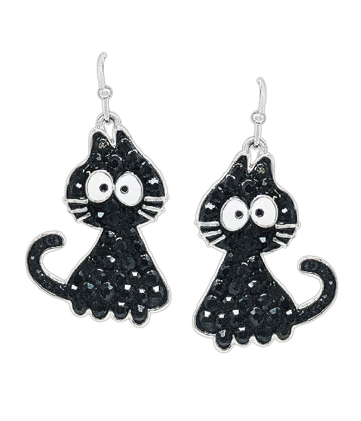 Black cat earring