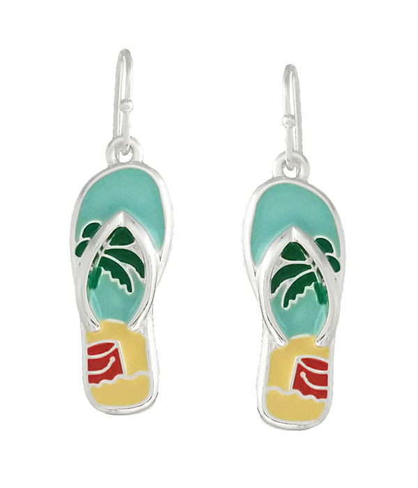 Sealife theme flipflop earring