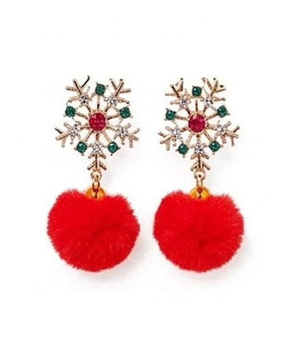 Christmas theme earring - snowflake