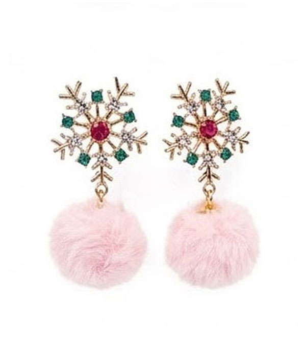 Christmas theme earring - snowflake