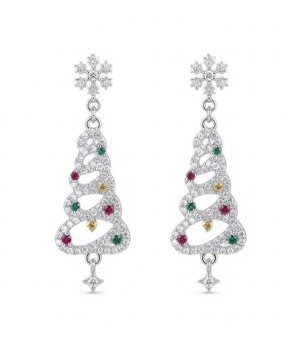 Rhinestone chandelier drop earrings