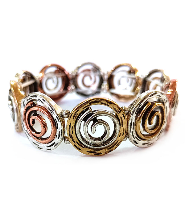 Swirl stretch bracelet