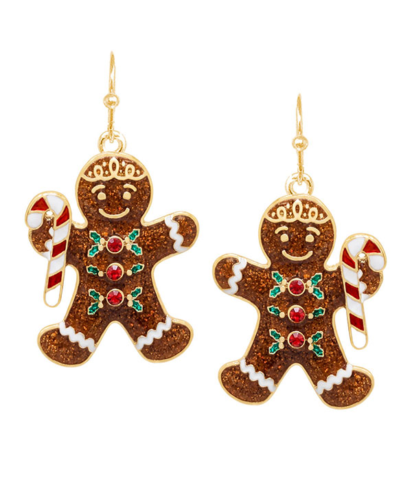 Christmas ginger bread earring