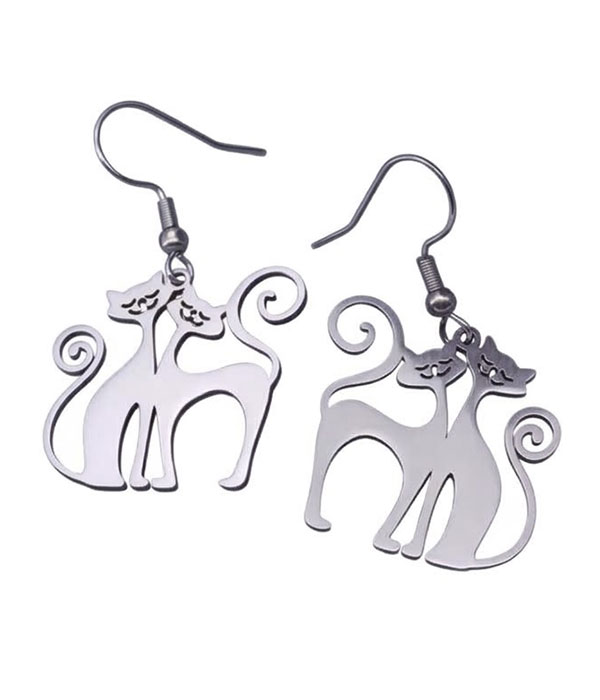 Pet lover theme cat earring