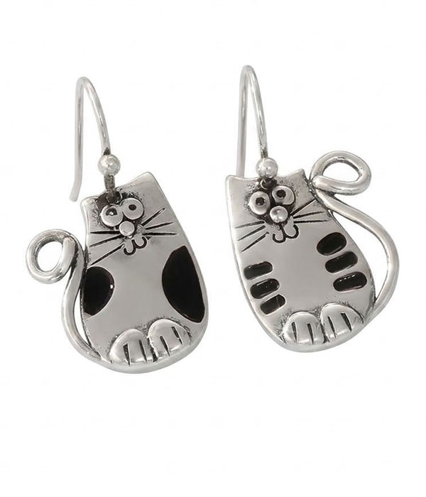 Pet lover theme cat earring