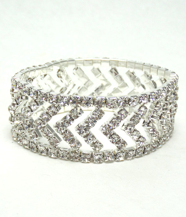 Rhinestone stretch bracelet