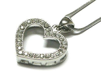 Crystal heart necklace