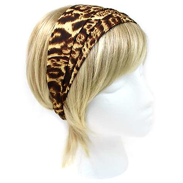 Animal print stretch headband