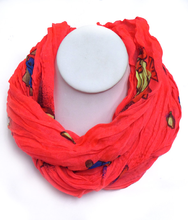 Sealife theme infinity scarf 
