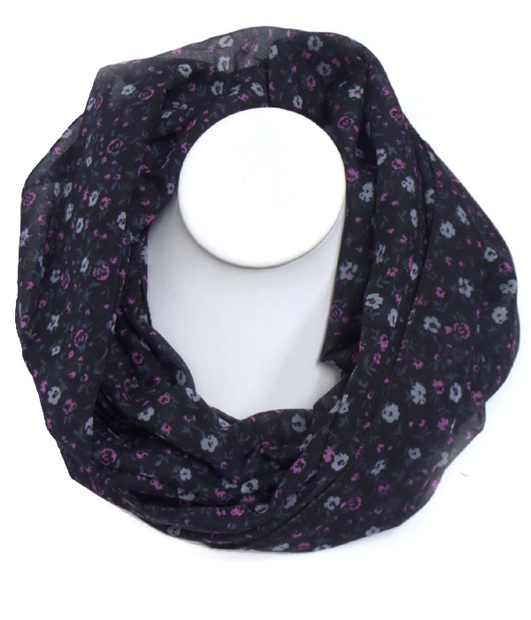 Floral theme inifinity scarf