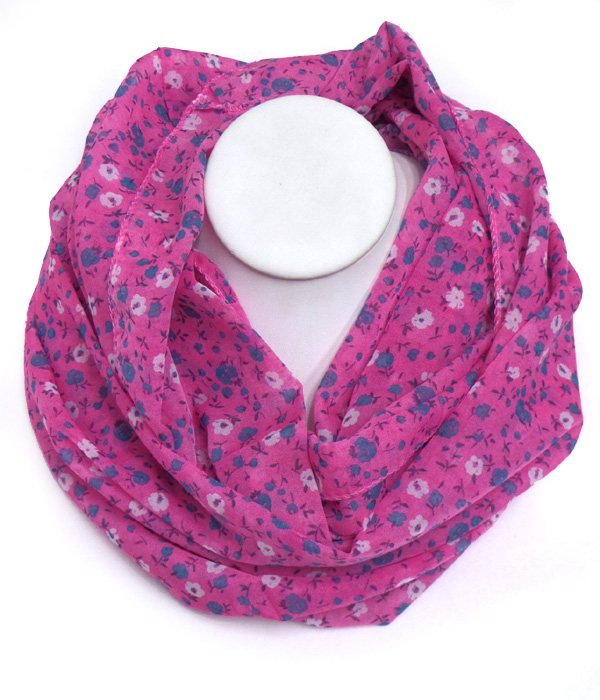 Floral theme inifinity scarf