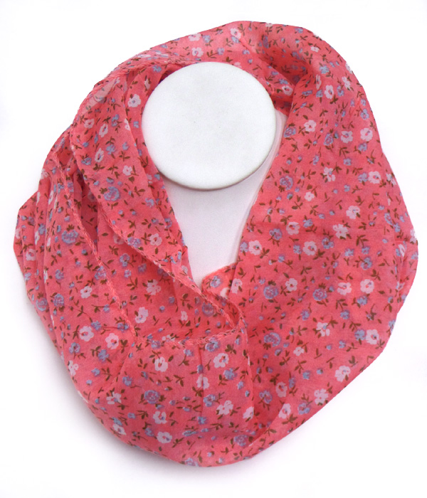 Floral theme inifinity scarf