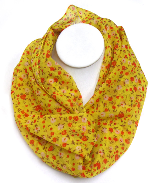 Floral theme inifinity scarf