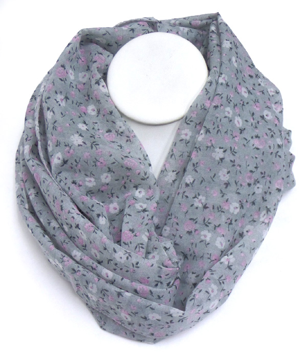 Floral theme inifinity scarf