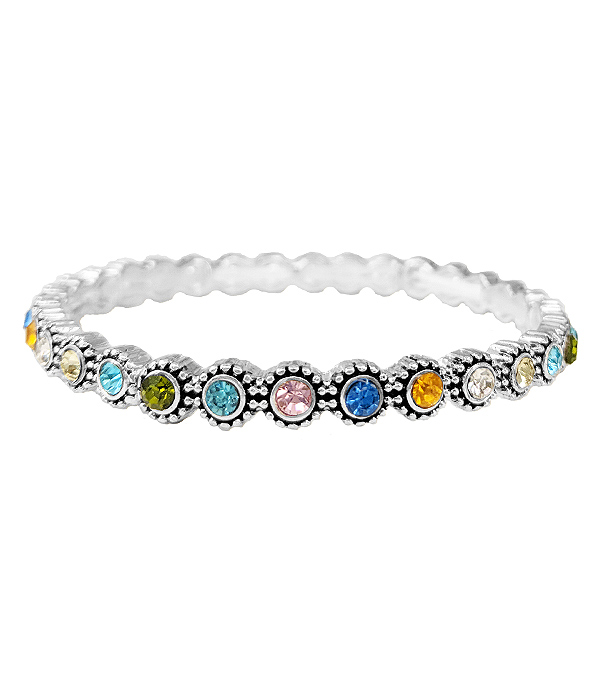 CRYSTAL STUD STRETCH BRACELET