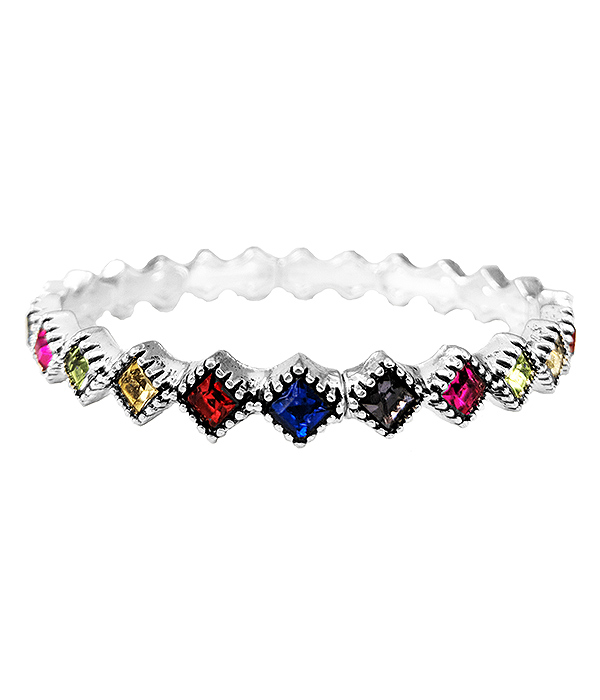 CRYSTAL STUD STRETCH BRACELET