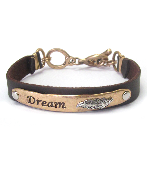 Inspiration toggle bracelet - dream