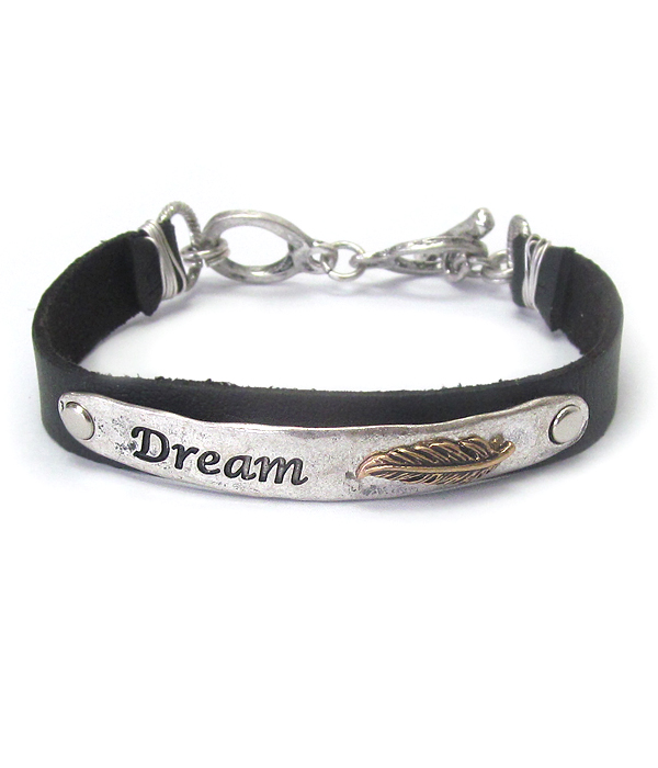 Inspiration toggle bracelet - dream