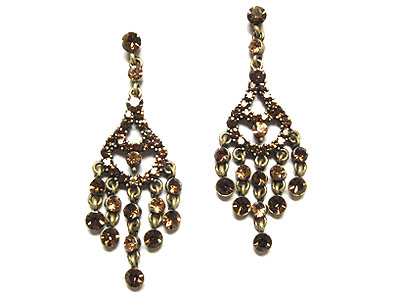 Genuine austrian crystal chandelier earring