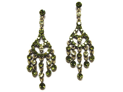 Genuine austrian crystal chandelier earring
