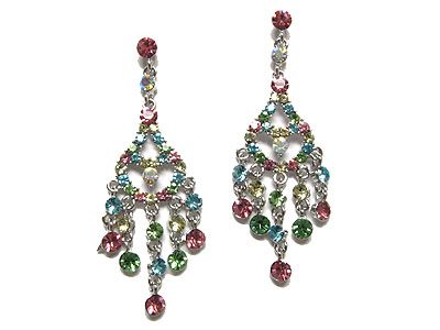 Genuine austrian crystal chandelier earring