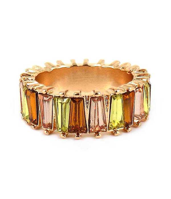 BAGUETTE CRYSTAL RING