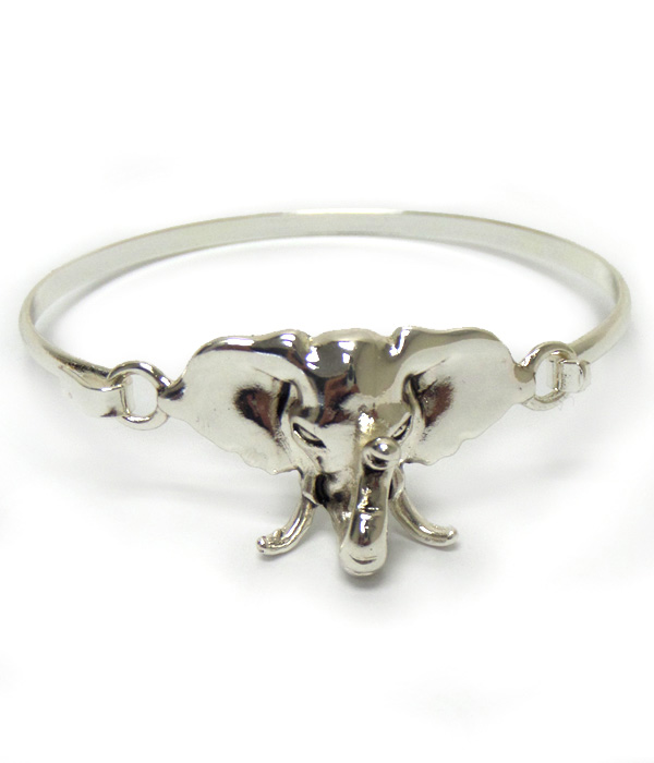 Elephant theme thin bangle bracelet