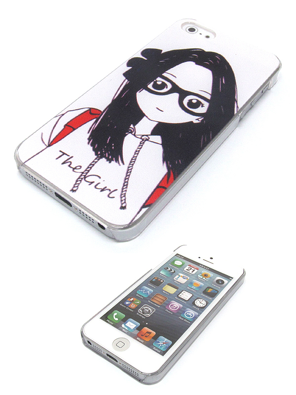 The girl theme on hard case for cell phone case - hard case for iphone 5