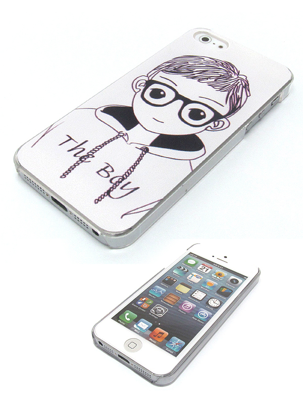 The boy theme on hard case for cell phone case - hard case for iphone 5