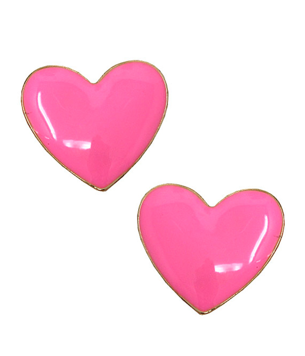 PUFFY HEART EARRING - VALENTINE