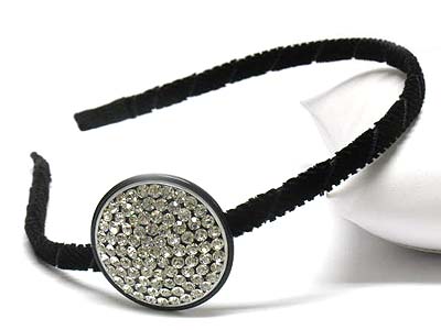 Crystal stud round headband