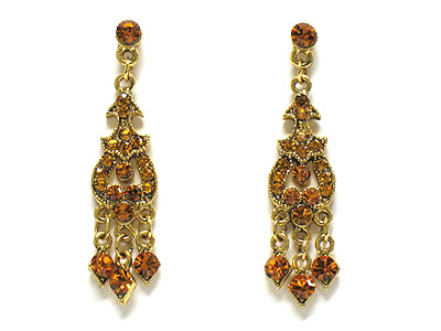 Austrian crystal small chandelier earring 