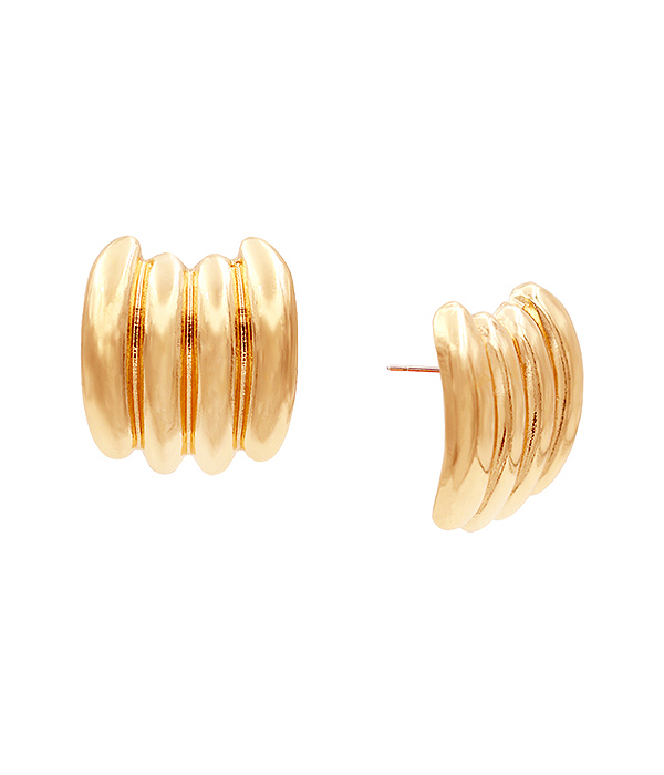 MULTI ROW METAL EARRING