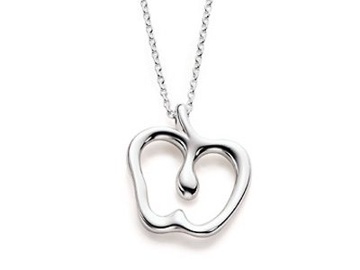 Made in korea whitegold plating tiffany inspired apple necklace