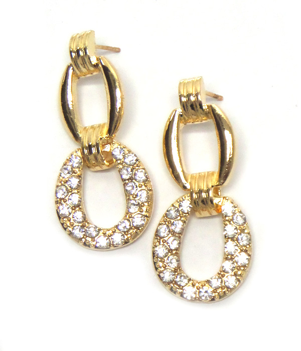 Linkdrop with crystals necklace 