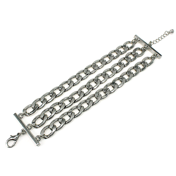 TRIPLE THICK CHAIN BRACELET