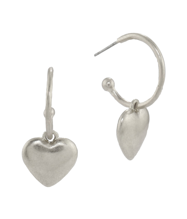 HEART HOOP EARRING -valentine