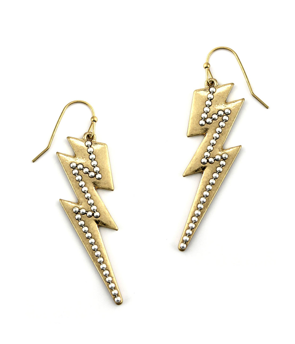 METAL THUNDER EARRING