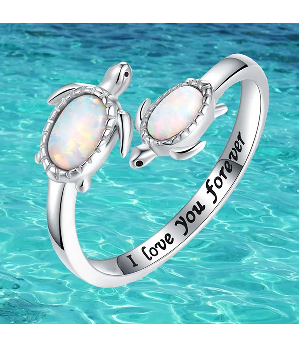 Sealife theme ring - turtle