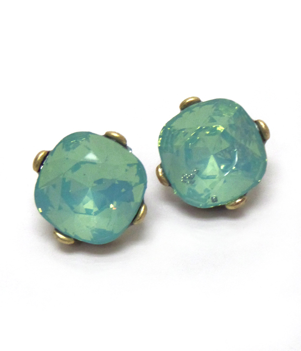 Catherine popesco inspired opal crystals stud earring