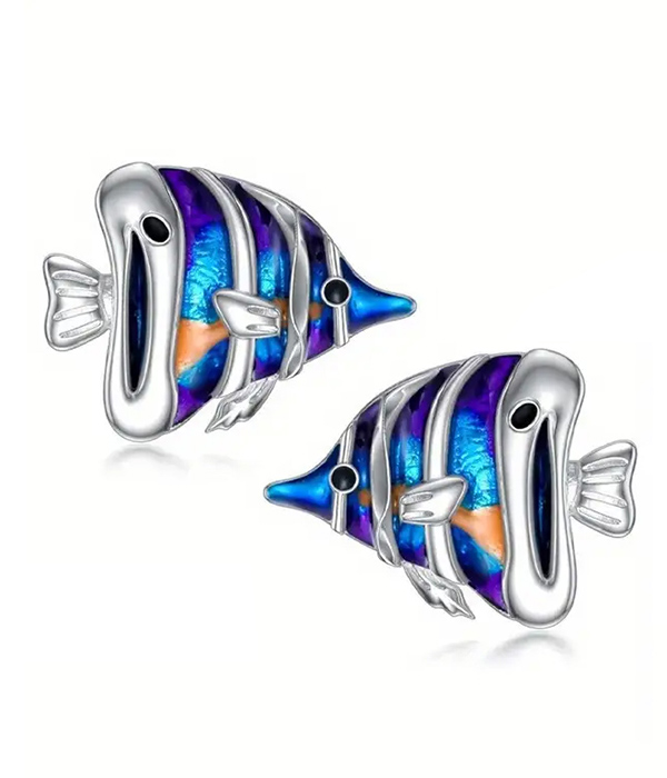 Tropical fish earring