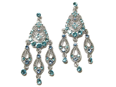Boutique style genuine austrian crystal chandelier earring