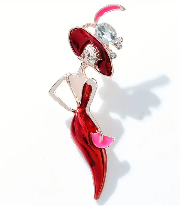 Lady brooch