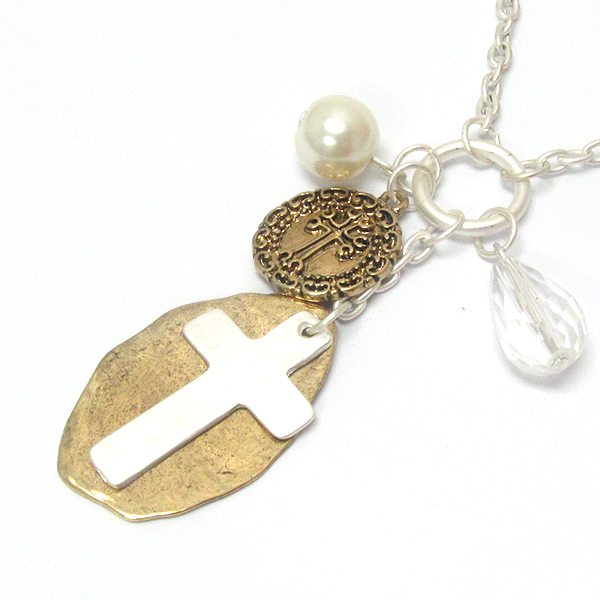 Religious inspiration cross necklace