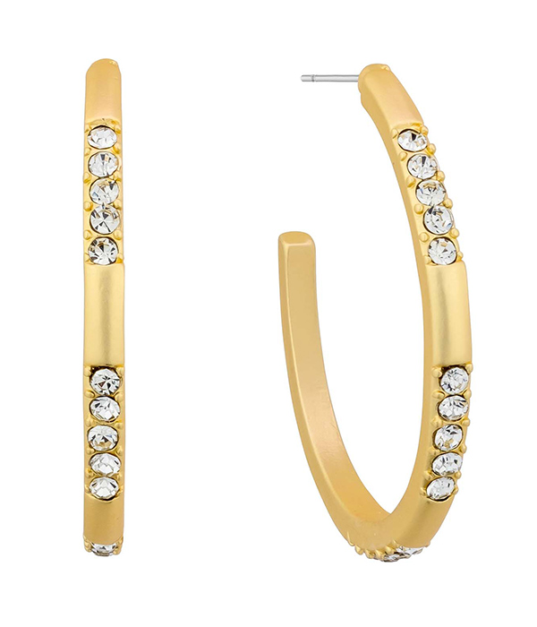 1.5 inch metal hoop earring