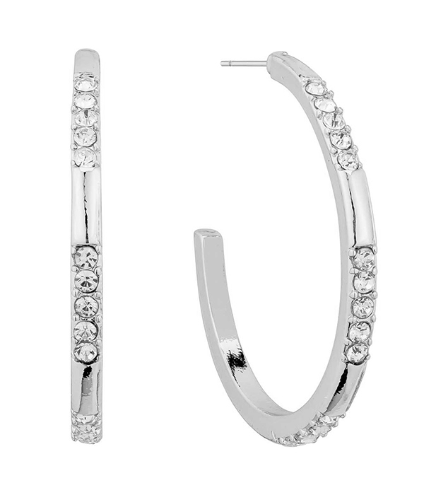 1.5 INCH METAL HOOP EARRING