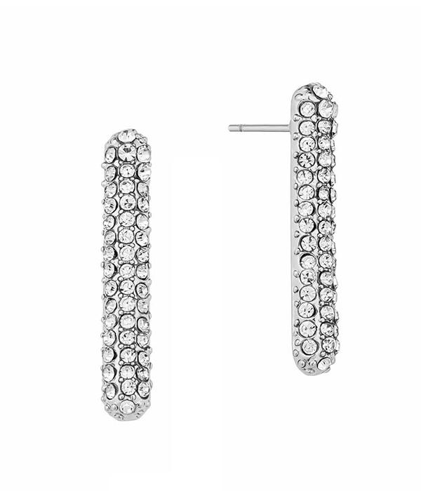 Crystal bar earring