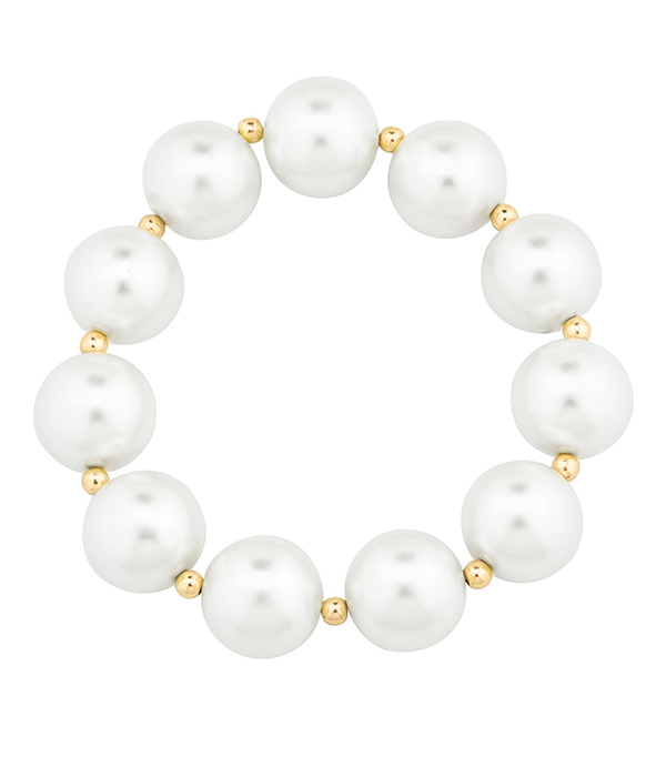 Multi pearl stretch bracelet